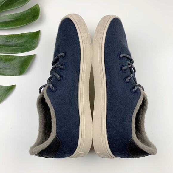 YY Nation Cirro Merino Wool Sneakers Blue Cream Casual Comfort Mens 7.5 Womens 9 - Picture 9 of 11